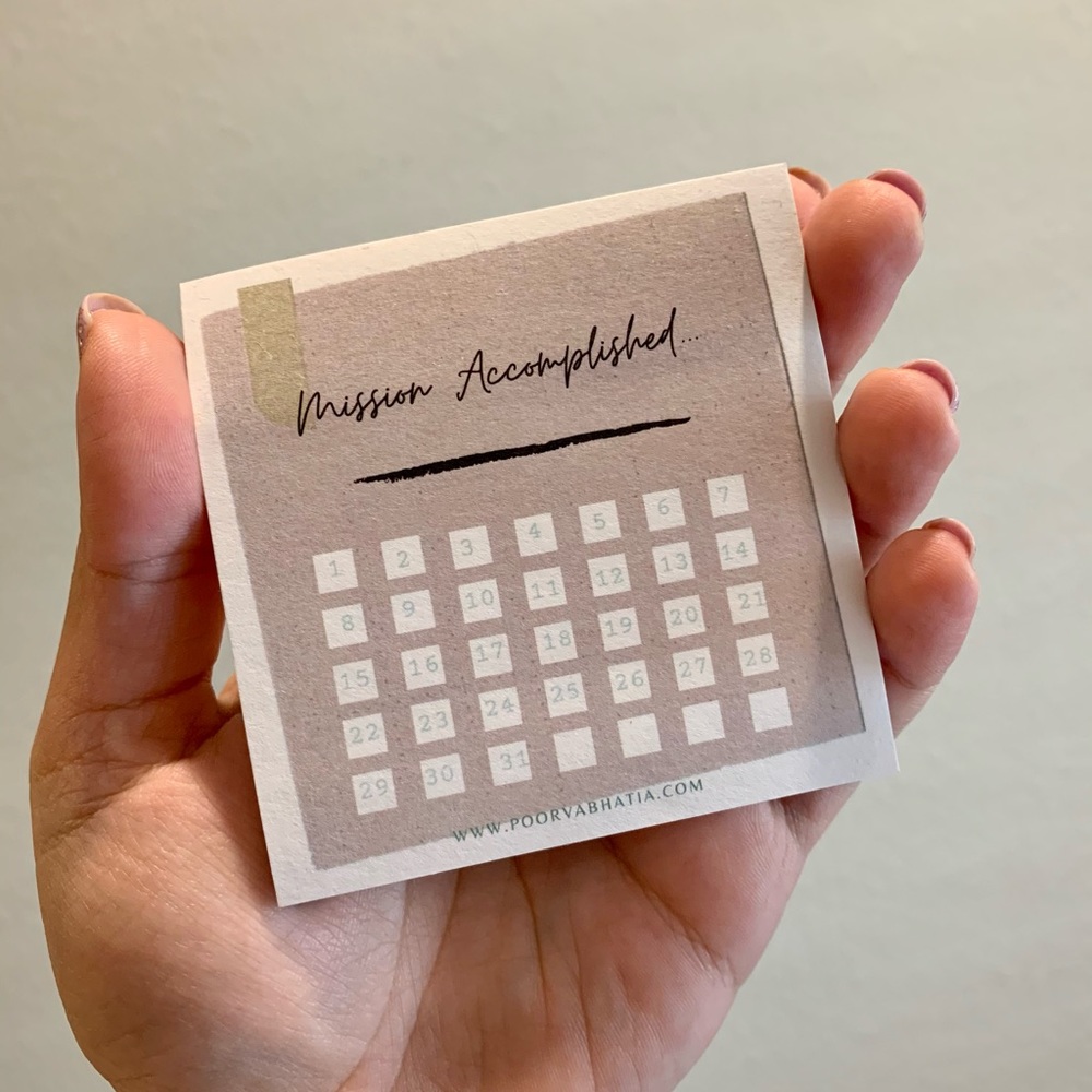 Habit tracker sticky notes